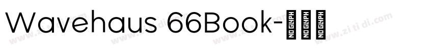 Wavehaus 66Book字体转换